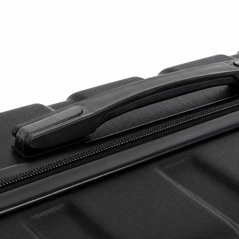 image 1 of 20 Inch, 24 Inch, 28 Inch 3pc Hard Shell ABS Luggage Suitcase Set with Combination Lock | Black