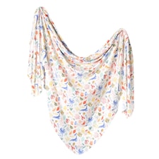Copper Pearl Knitted Swaddle Blanket Nautical
