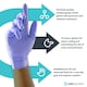image 3 of Unigloves Sapphire Pearl Box of 100 Nitrile Gloves Blue | Large