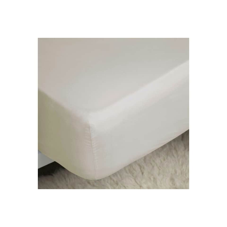 image 1 of Belledorm 200 Thread Count Egyptian Cotton Fitted Sheet - Ivory - Kingsize