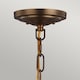 image 2 of Cadence 2 Light Dome Ceiling Pendant Antique Brass, Black, E27