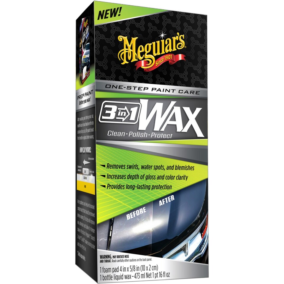 Meguiar's One-Step 3-in-1 Clean Polish Protect Wax 473 ml G191016EU