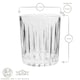 image 3 of Rink Drink Fluted Whisky Glasses - 310ml - Pack of 6 Clear