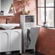 image 4 of SoBuy Bathroom Storage Cabinet with Removable Laundry Basket, White, 11.8x11.8x38.2 inches, 15.8 kg - BZR161-W