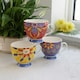 image 7 of KitchenCraft China Moroccan Blue Footed Mug Multi