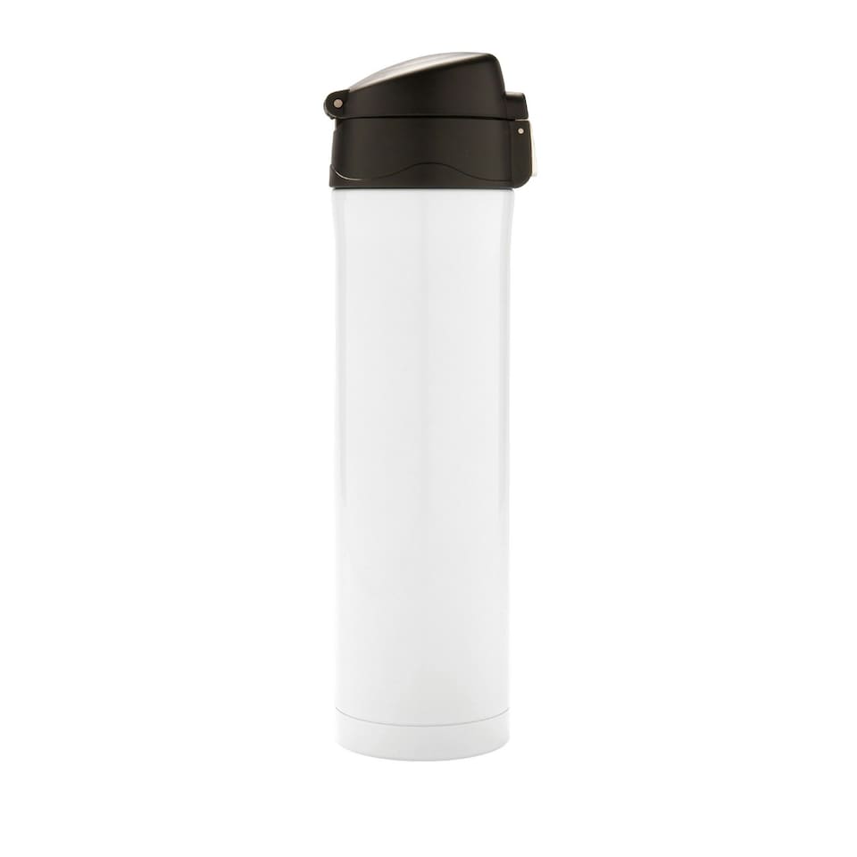 image 1 of XD Collection Lockable Recycled Stainless Steel Vacuum Insulated Flask - White - One Size