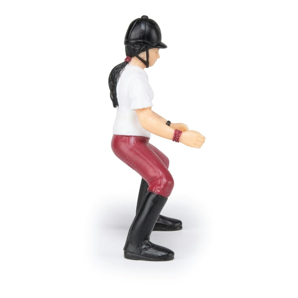 image 1 of PAPO Horse and Ponies Young Riding Girl Toy Figure