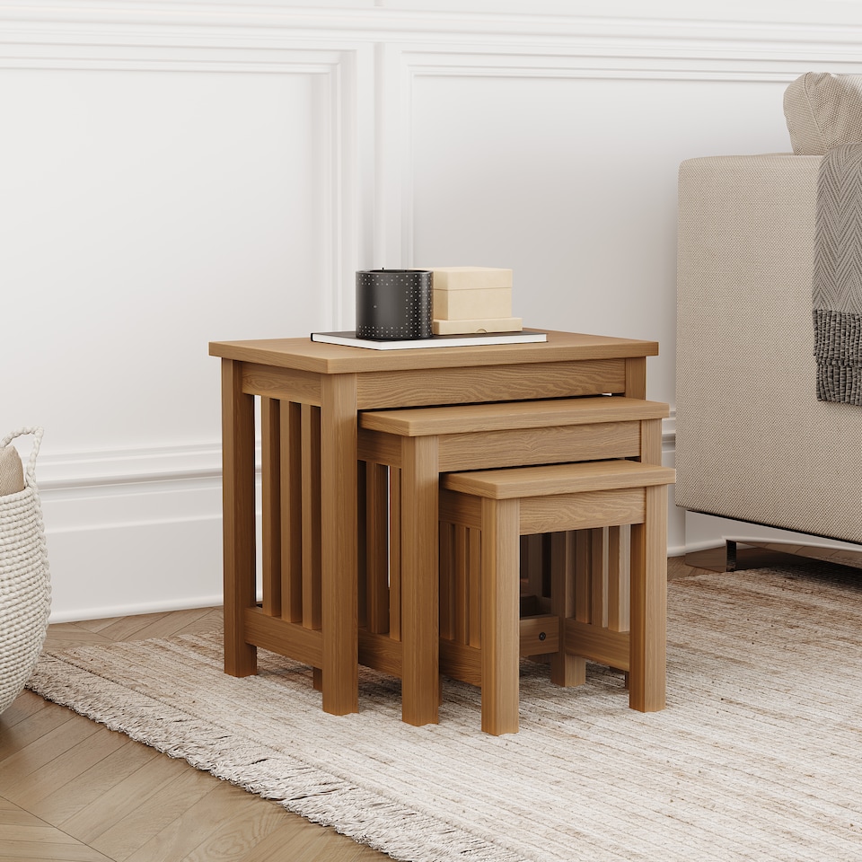 image 1 of Vida Designs Ashton Nest of Tables 3 Piece Set Nesting Sofa Bedside Side Table