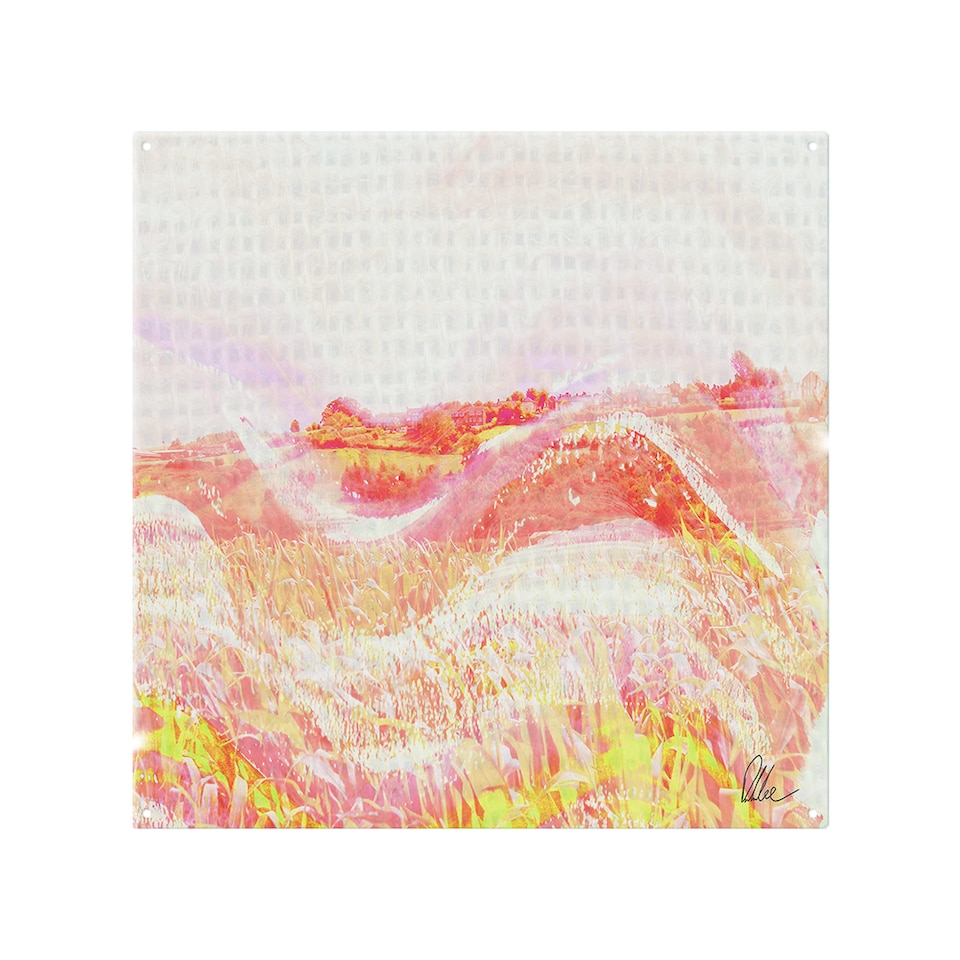 image 1 of Wheat Field Splash Back | White