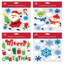 Christmas Window Gels Decorations