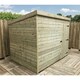 image 4 of 7 x 6 WINDOWLESS Garden Shed Pressure Treated T&G PENT Wooden Garden Shed + Single Door (7' x 6' / 7ft x 6ft) (7x6)