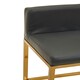 image 5 of Interiors by Premier Dark grey and Gold Finish Bar Chair, Glam Touch Indoor Metal Bar Stool, Footrest Bar Chair