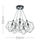 image 3 of ValueLights Jerome Polished Silver Pendant Light and G9 Capsule LED 3W Warm White 3000K Bulb