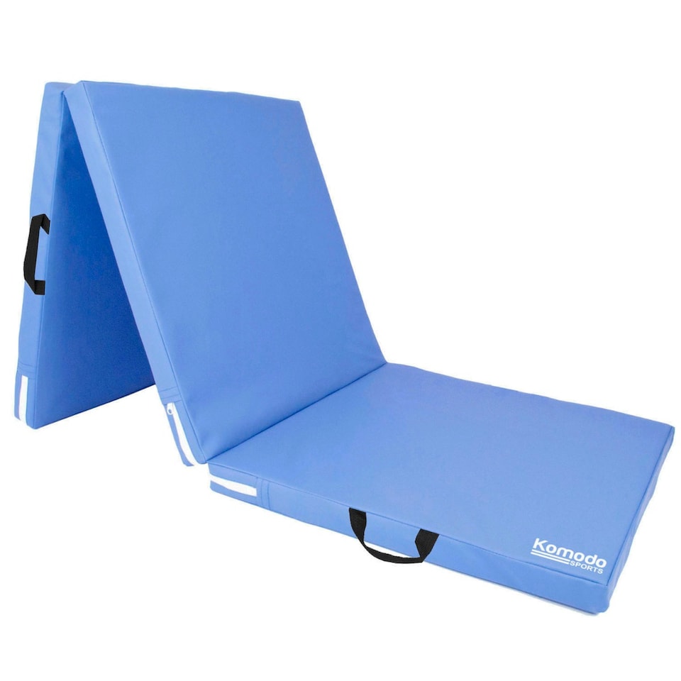 image 1 of Komodo Tri Folding Yoga Mat - Light Blue
