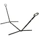 image 1 of Primrose Black Steel Hammock Stand with Carry Bag Included