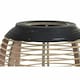 image 2 of Candleholder DKD Home Decor Crystal Black Metal Brown Bamboo (32 x 32 x 43 cm) N/A