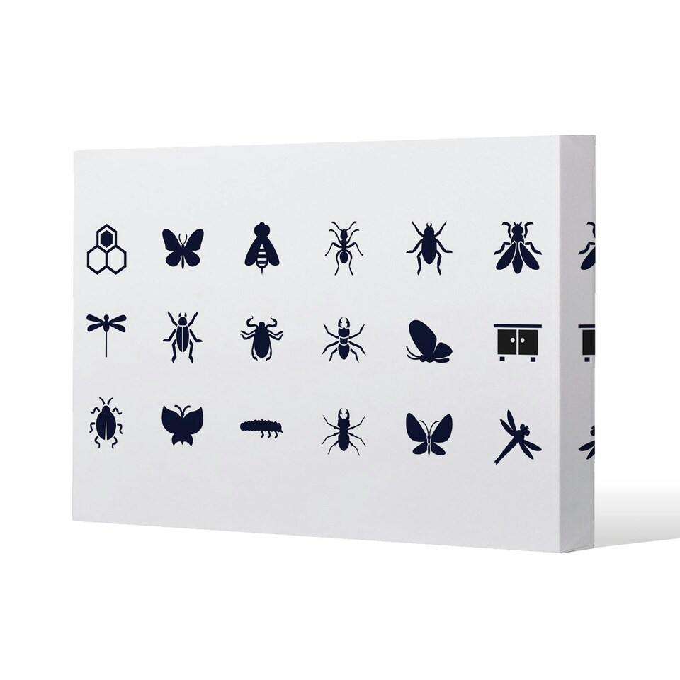 image 1 of Insect icons (Canvas Print) 101 x 77 x 4cm