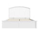 image 1 of Madrid Wooden Ottoman Storage Bed King White | White | White