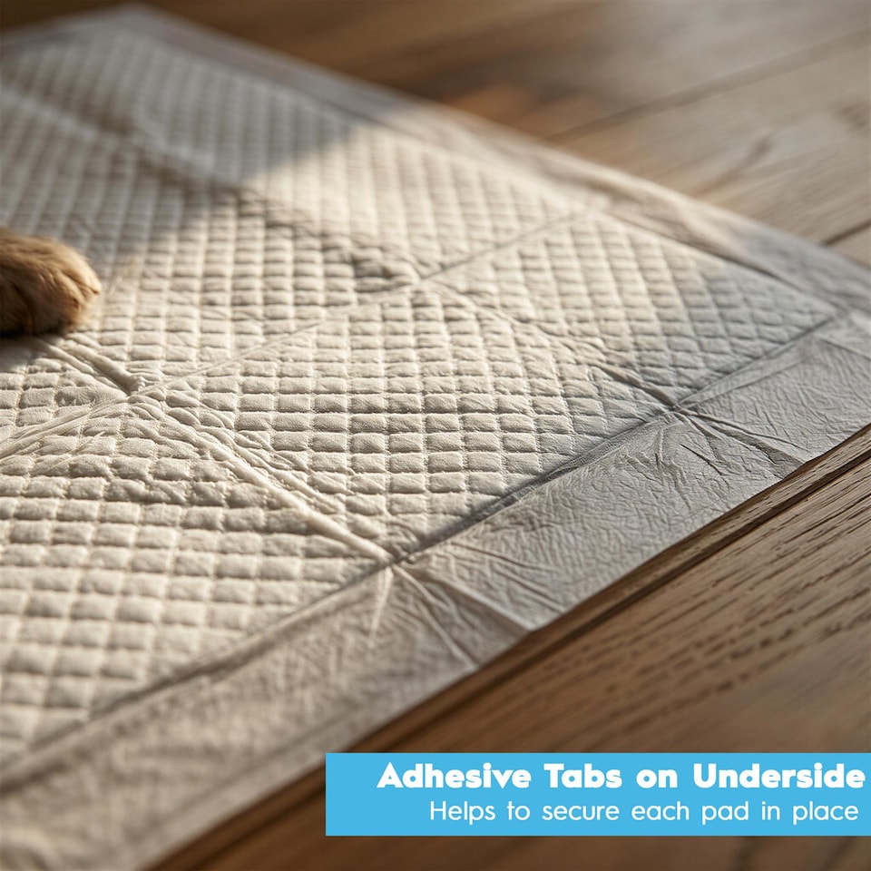 image 1 of Harbour Housewares 100x Disposable Puppy Training Pads - 60 x 60cm - Absorbent Puppy Training Pads Leak-Proof Pee Pads