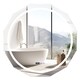 image 1 of COSTWAY 76CM Defog Bathroom Mirror Wall Mounted LED Lighted Mirror
