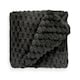 image 5 of Leah Collection Deluxe Throw in Black (50" x 60") | Black | Black
