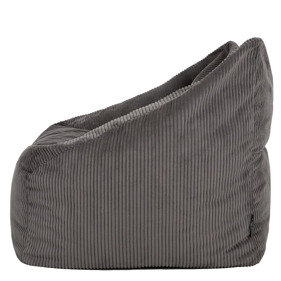 image 1 of icon Natalia Corduroy Armchair Bean Bag, Charcoal Grey