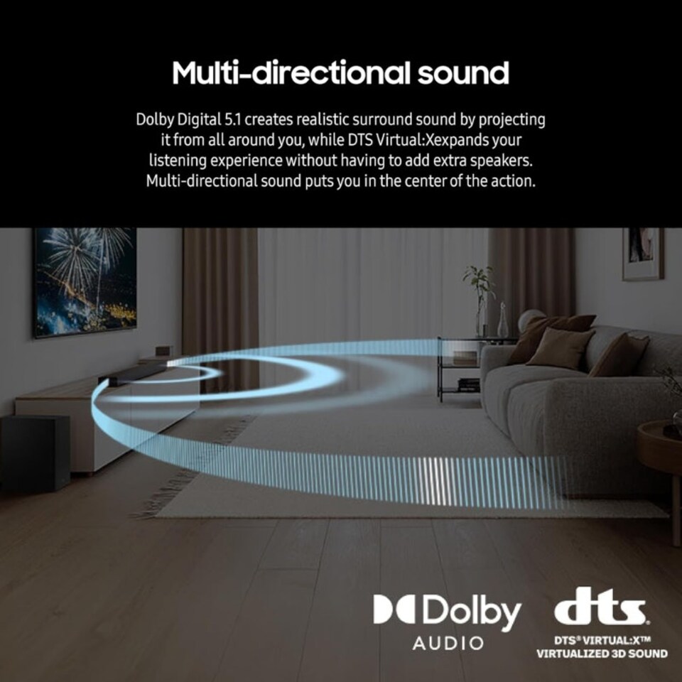 image 1 of Samsung HWB750D B Series 5.1Ch Soundbar With Subwoofer
