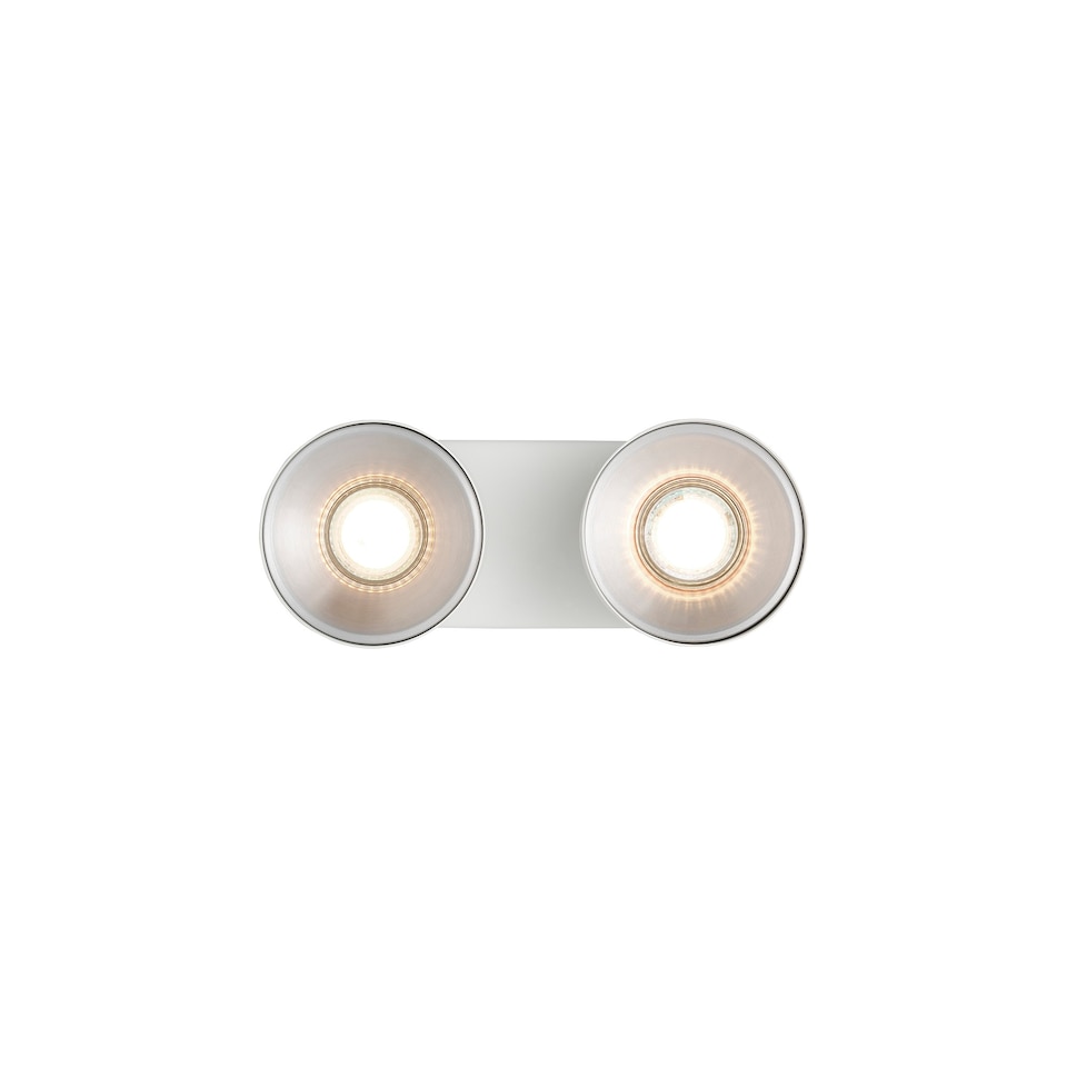 image 1 of Nordlux Pitcher Indoor Spot Light White Metal GU10 Gold Inner - Mains Powered, IP20 | White | White
