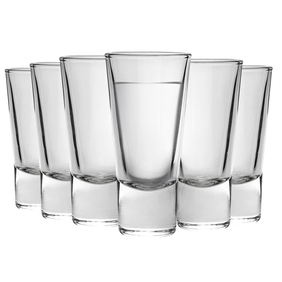 image 1 of Bormioli Rocco Ypsilon Shot Glasses - 70ml - Pack of 6 | Clear | Clear