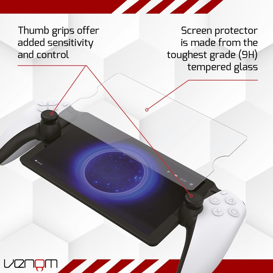 image 1 of Venom PlayStation Portal Carry Case & Screen Protector Pack Black