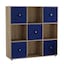 Oak & Royal Blue