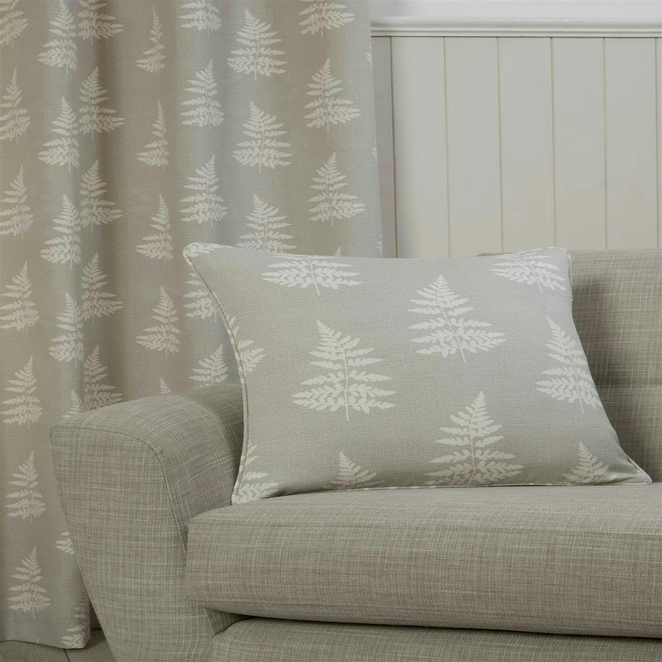 image 1 of Esher Eyelet Curtains - Grey - 117cm x 229cm