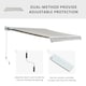 image 3 of Outsunny Garden Door Awning Retractable Canopy Electric Shelter 3.5m Cream