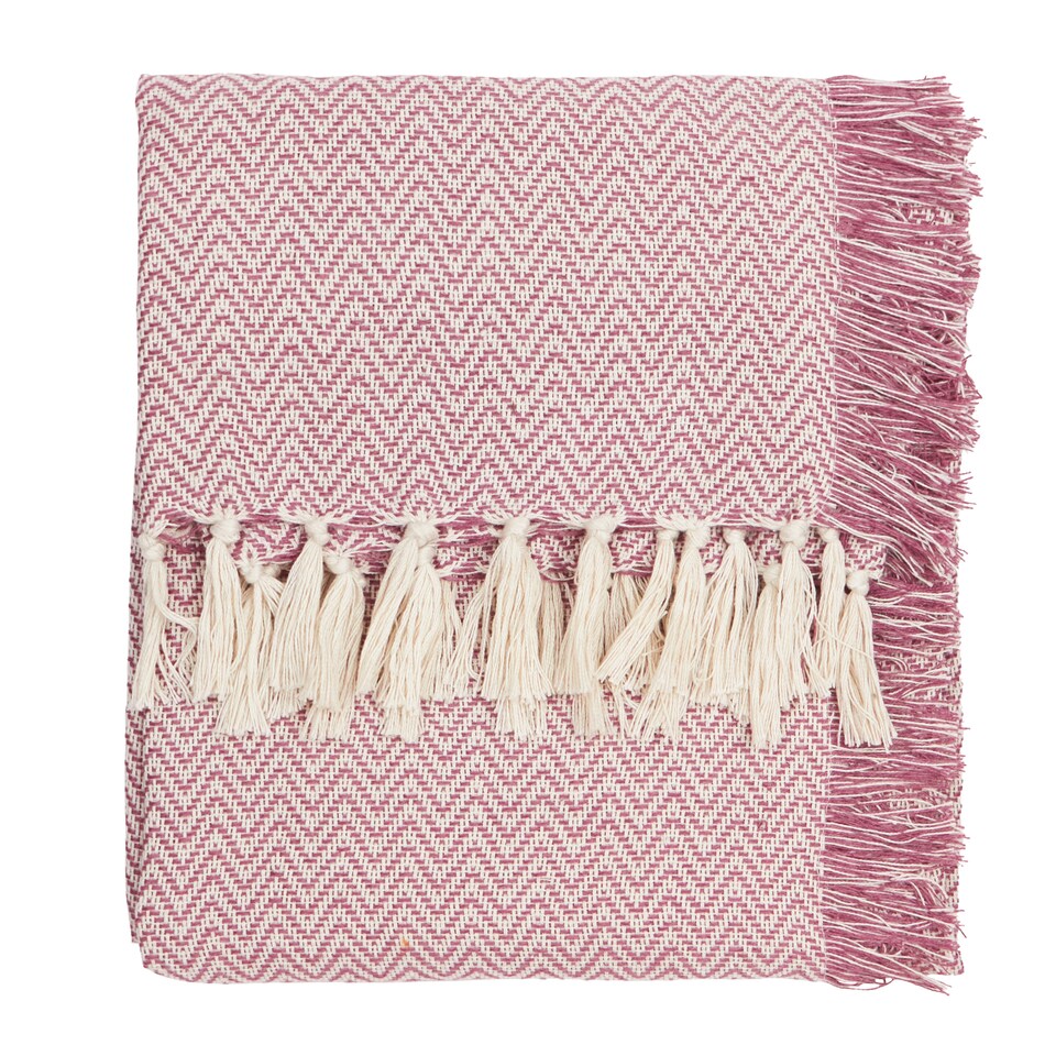 image 1 of Yard Wisley Woven Outdoor Throw | Pink | Heather/Pink