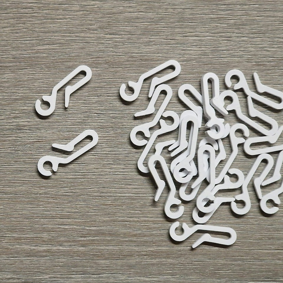 image 1 of Shower Curtain Hooks (Pack of 10)