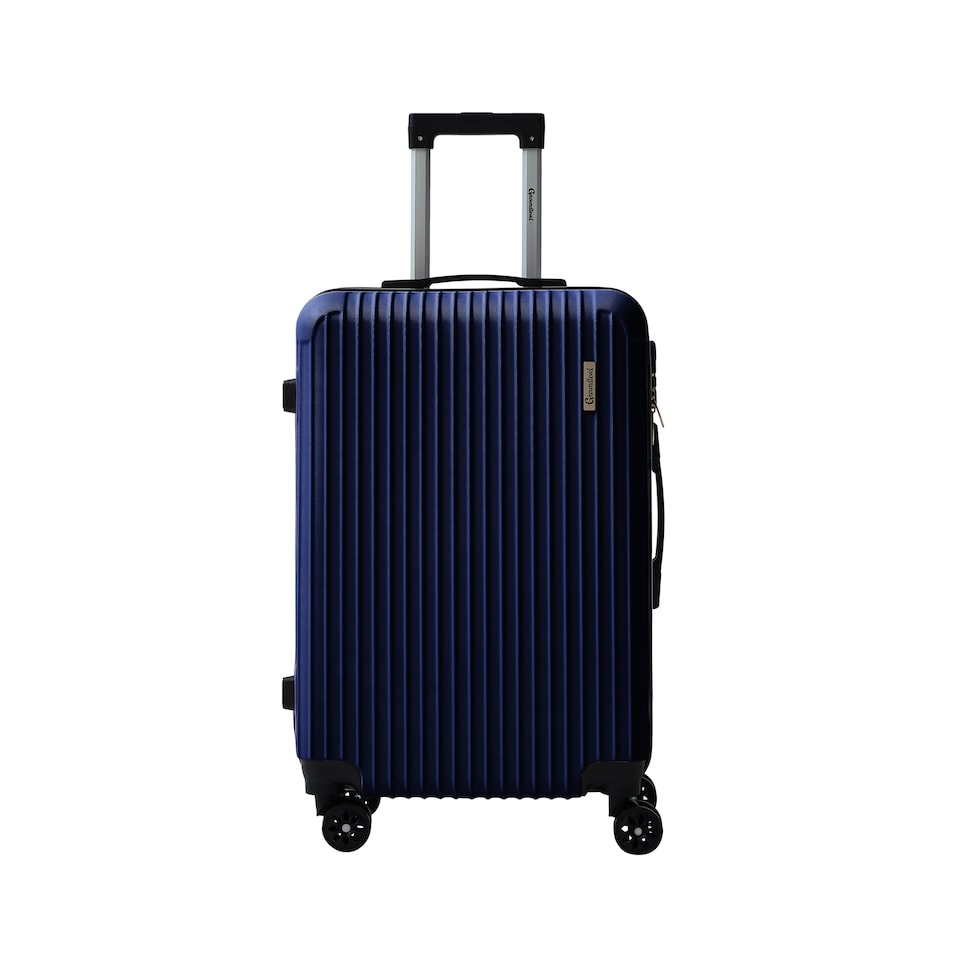 image 1 of Groundlevel Cosmic Hard Sheel 3 Piece Luggage Set 4 Wheel Spinners Travel Suitcases | Blue | Navy