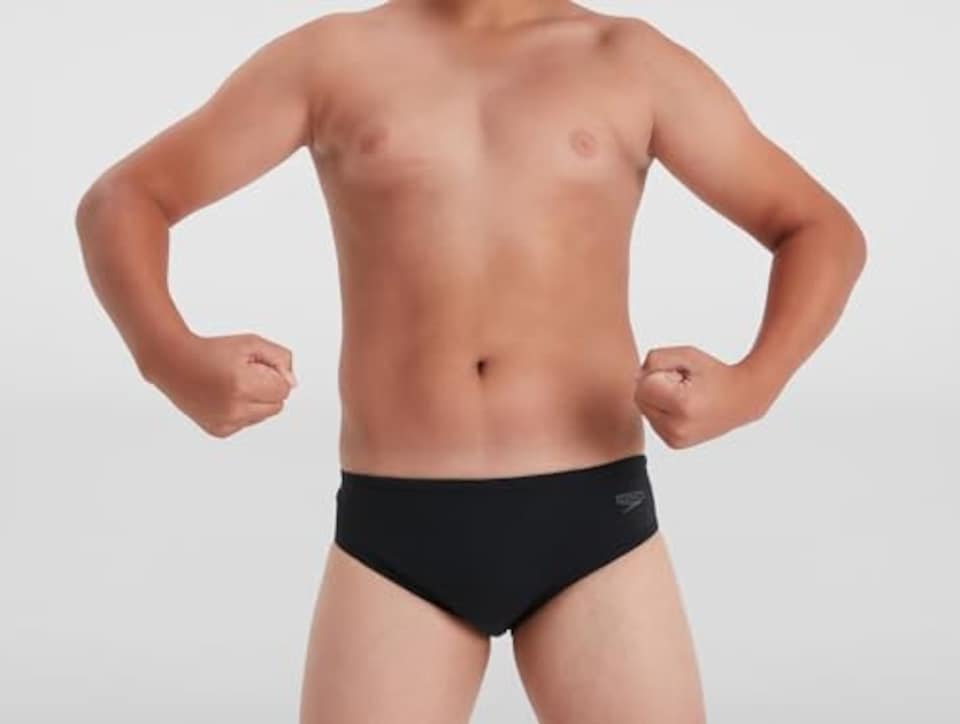 image 1 of Speedo Boy's Endurance+ 6.5cm Swim Briefs | Chlorine Resistant | Quick Drying | Stretch Fabric | Comfort Fit, Black, 13-14 Years