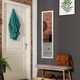image 4 of COSTWAY Full Length Mirror Over the Door Wall Hanging White White