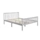 image 8 of Small Double White Wooden Bed 4ft Solid Pine Furniture High End Slatted Base