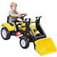 image 6 of HOMCOM Pedal Go Kart Ride On Excavator W/ Front Loader Digger, Four Wheels Child