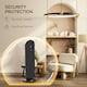 image 10 of HOMCOM Ceramic Space Heater Tower Heater W/ 45° Oscillation, Black