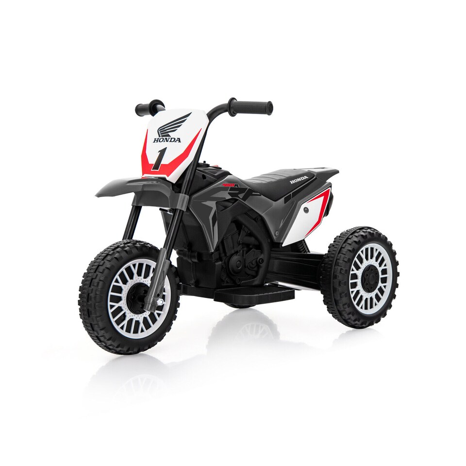 image 1 of COSTWAY Honda Licensed Kids Ride On Motorbike Powered Grey