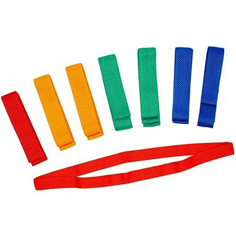 Team Bands (Pack of 10) - Red - 120cm - Games & Toys