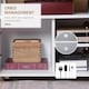 image 6 of HOMCOM TV Cabinet Unit for TVs up to 50'' with Storage Shelf and Cupboards, Living Room Entertainment Center Media Console, Grey and White