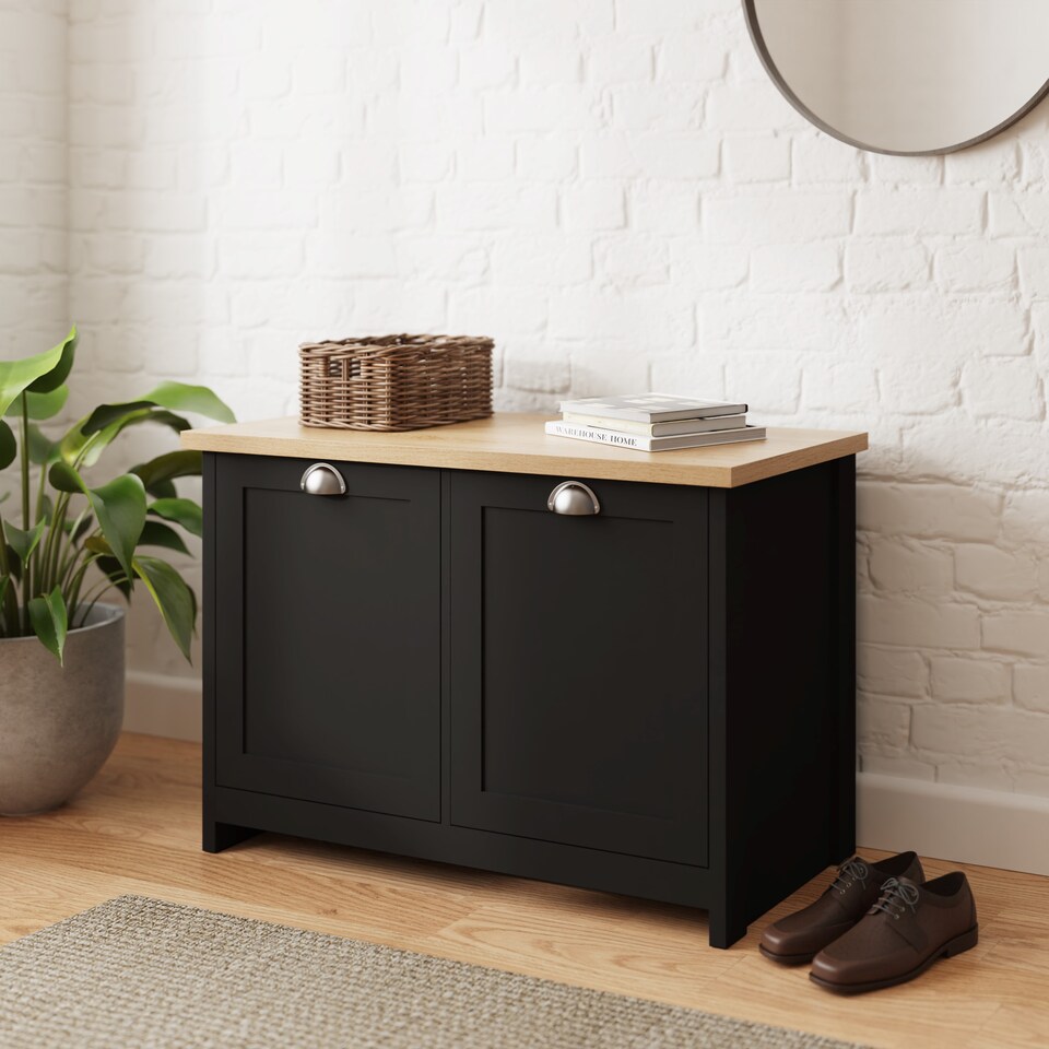 image 1 of Lancaster Shoe Storage | Black | Black