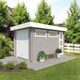 image 1 of Canberra + door Hormann-Log Cabin, Wooden Garden Room, Timber Summerhouse, Home Office - L422.7 x W600 cm Brown