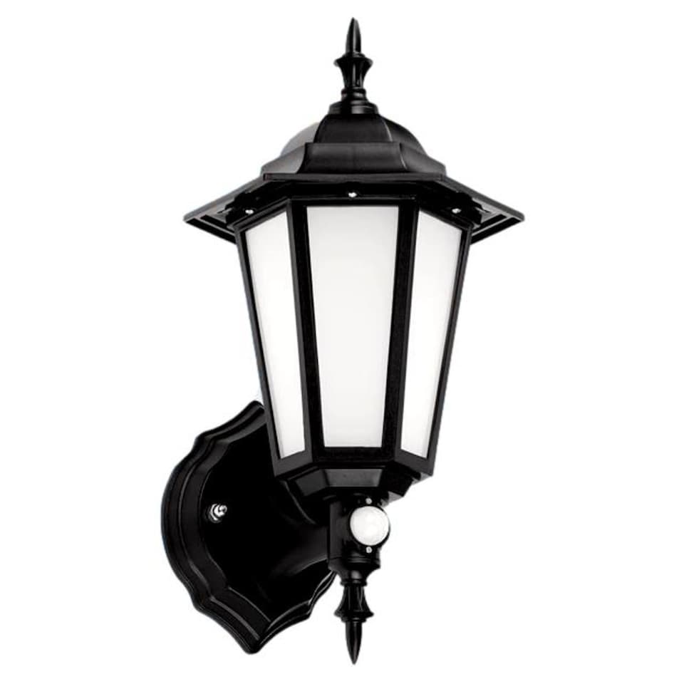 Eterna VECOFPIRBK LED Coach Lantern with 120° PIR Movement Sensor 7W