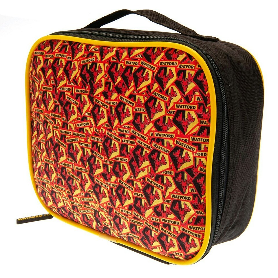 image 1 of Watford FC Lunch Bag - Black/Yellow/Red - One Size