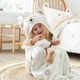 image 4 of Catherine Lansfield Cosy Bear So Soft Fleece 90x125cm Hooded Blanket Natural | Cream | Natural | One Size