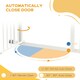 image 5 of Pressure Fit Safety Gate w/ Auto Closing Door, for Small, Medium Dogs, 74-80cm